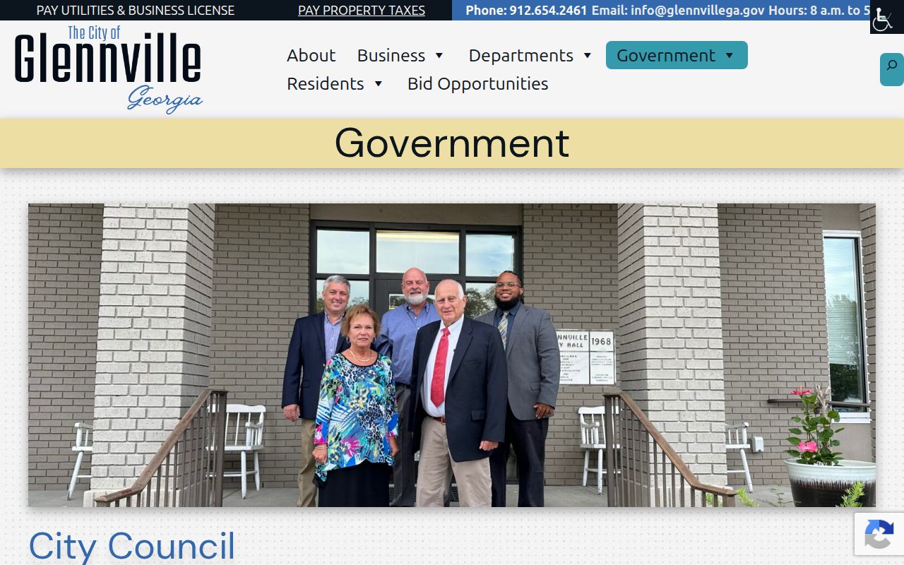 Glennville court records government and municipal judge page