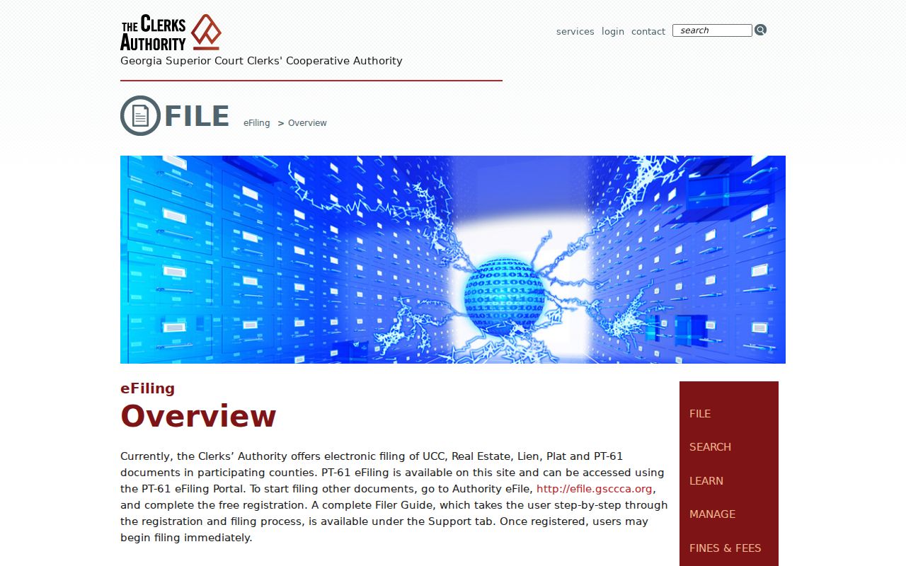 GSCCCA eFiling overview for Georgia court filings